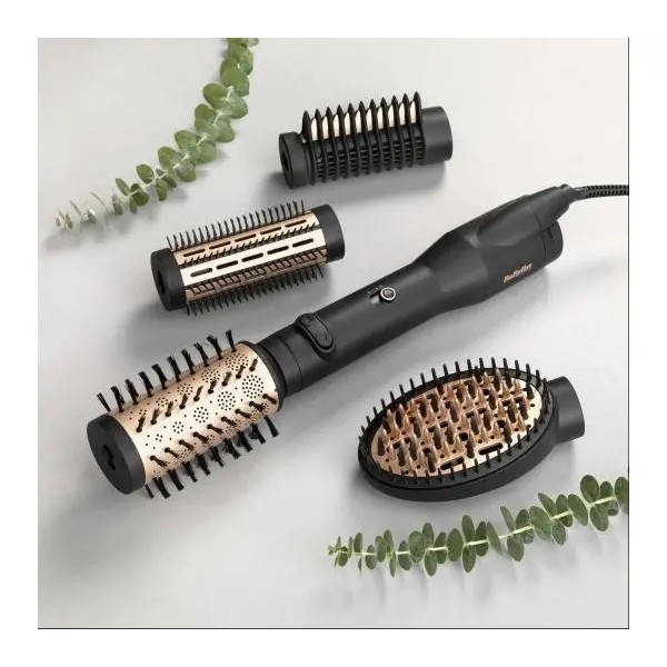 BaByliss Big Hair Luxe AS970E Фен і бігуді 650 Вт Ротаційна іонізація Холодне повітря Діаметр щітки 38 мм 50 мм 2 рівні температури