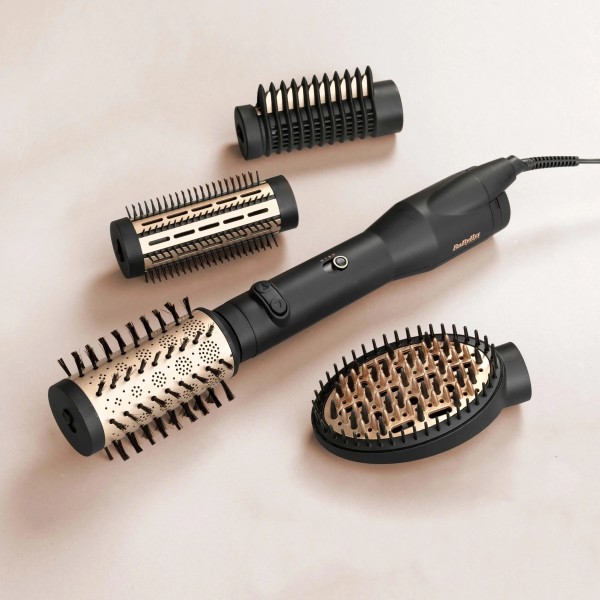 BaByliss Big Hair Luxe AS970E Фен і бігуді 650 Вт Ротаційна іонізація Холодне повітря Діаметр щітки 38 мм 50 мм 2 рівні температури