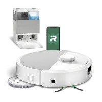 Робот-прибиральник  iRobot Roomba Plus 505 Combo  Функція миття Станція прибирання Створення карти кімнати 68dB білий