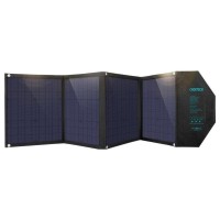 Сонячні панелі Choetech великий сонячний зарядний пристрій 80W складна DC, USB C, 2x USB PD, QC black (SC007)