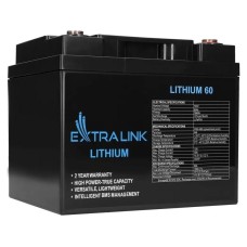 Фотоелектричні акумулятори Extralink LiFePO4 60AH | Акумулятор | 12.8V, BMS