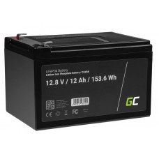 Фотоелектричні акумулятори Green Cell LiFePO4 12V 12.8V 12Ah