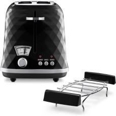 Тостер DeLonghi Brillante CTJ 2103.BK Решітка для булочок Розморожування 900W