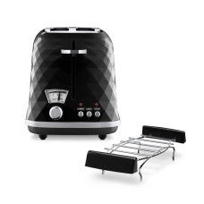 Тостер DeLonghi Brillante CTJ 2103.BK Решітка для булочок Розморожування 900W