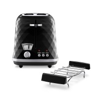 Тостер DeLonghi Brillante CTJ 2103.BK Решітка для булочок Розморожування 900W
