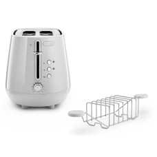 Тостер DeLonghi Eclettica CTY2103.W Решітка для булочок Розморожування 900 Вт
