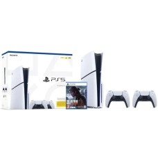 Sony Sony PlayStation 5 Slim D Chassis (PS5) 1TB console with drive + Additional Pad white + The Last of Us Part II Remastered