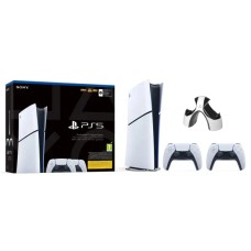 Sony PlayStation 5 Digital Slim D Chassis (PS5) 1TB Console + Additional Pad white + Зарядний пристрій Cobra P5G12