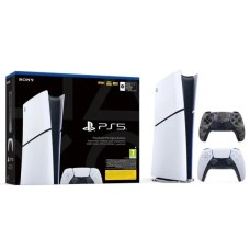 Консоль Sony PlayStation 5 Digital D Chassis (PS5) 1TB + додаткова накладка (сірий камуфляж)