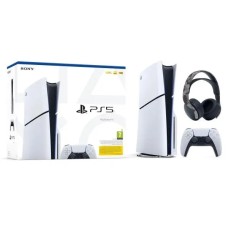 Консоль Sony PlayStation 5 D Chassis (PS5) 1TB з накопичувачем + навушники PULSE 3D (сірий камуфляж)