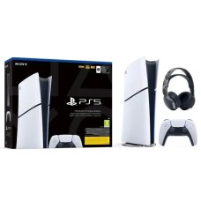 Консоль Sony PlayStation 5 Digital D Chassis (PS5) 1TB + навушники PULSE 3D (сірий камуфляж)