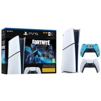 Sony PlayStation 5 Digital Slim D Chassis (PS5) 1TB Fortnite Cobalt Console + додатковий Fortnite Pad
