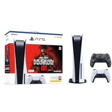 Консоль Sony PlayStation 5 (PS5) з приводом + доп.накладка (сірий камуфляж) + Call of Duty Modern Warfare III