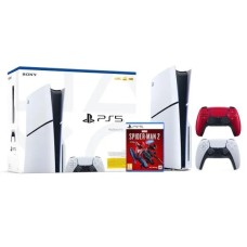 Sony PlayStation 5 D Chassis (PS5) 1TB консоль з накопичувачем + додаткова накладка (volcanic red) + Marvel's Spider-Man 2