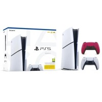 Консоль Sony PlayStation 5 Slim D Chassis (PS5) 1 ТБ з накопичувачем + додатковий Pad red