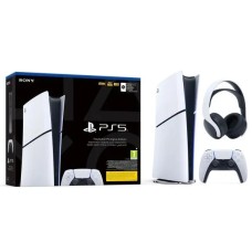 Консоль Sony PlayStation 5 Digital D Chassis (PS5) 1TB + навушники PULSE 3D (білі)