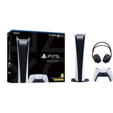 Консоль Sony PlayStation 5 Digital (PS5) + навушники PULSE 3D (чорні)