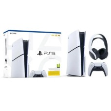 Консоль Sony PlayStation 5 D Chassis (PS5) 1TB з накопичувачем + навушники PULSE 3D (білі)