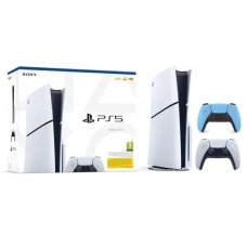 Консоль Sony PlayStation 5 D Chassis (PS5) 1TB з накопичувачем + додаткова колодка (синя)