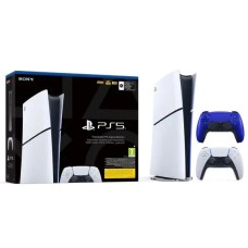 Консоль Sony PlayStation 5 Digital D Chassis (PS5) 1TB + додаткова колодка (кобальтовий синій)