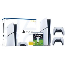 Sony PlayStation 5 Slim D Chassis (PS5) 1TB console with drive + Additional Pad white + EA SPORTS FC 25