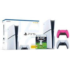 Sony PlayStation 5 Slim D Chassis (PS5) 1TB console with drive + Additional Pad pink + EA SPORTS FC 25