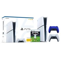 Консоль Sony PlayStation 5 Slim D Chassis (PS5) 1TB з приводом + додатковий геймпад Evening cobalt + EA SPORTS FC 25
