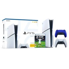 Консоль Sony PlayStation 5 Slim D Chassis (PS5) 1TB з приводом + додатковий геймпад Evening cobalt + EA SPORTS FC 25