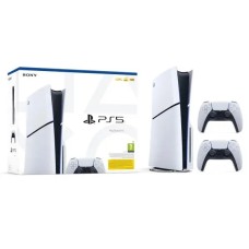 Консоль Sony PlayStation 5 Slim D Chassis (PS5) 1TB з накопичувачем + додатковий геймпад білий
