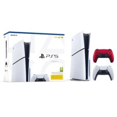 Консоль Sony PlayStation 5 D Chassis (PS5) 1TB з накопичувачем + додаткова колодка (volcanic red)