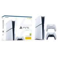 Консоль Sony PlayStation 5 Slim D Chassis (PS5) 1 ТБ з накопичувачем + додатковий Pad Chroma Pearl