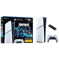 Консоль Sony PlayStation 5 Digital Slim D Chassis (PS5) 1TB Fortnite Cobalt  + Диск WD Black SN850P 2TB PCIe Gen4 x4