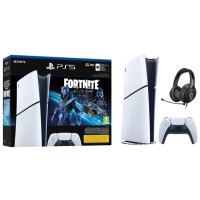Консоль Sony PlayStation 5 Digital Slim D Chassis (PS5) 1TB Fortnite Cobalt  + Навушники LucidSound LS10P