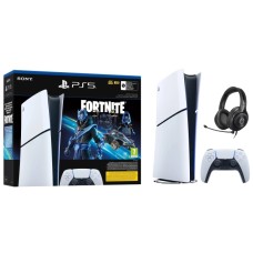 Консоль Sony PlayStation 5 Digital Slim D Chassis (PS5) 1TB Fortnite Cobalt  + Навушники LucidSound LS10P