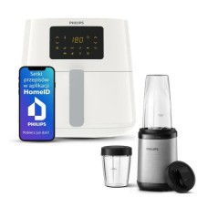 Мобільна знежирена фритюрниця Philips Ovi XL HD9270/00 2000 Вт 6,2 л + HR2765/00