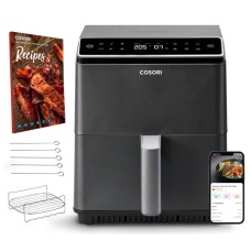 Аерофритюрниця Cosori Dual Blaze 1700 Вт 6,4 л Мобільний додаток сірий