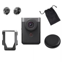 Сріблястий фотоапарат Canon PowerShot V10 Advanced Kit