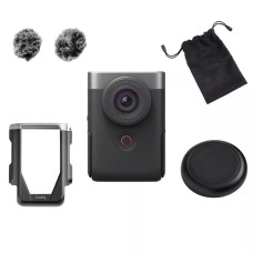 Сріблястий фотоапарат Canon PowerShot V10 Advanced Kit