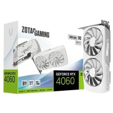 Відеокарта Zotac GeForce RTX 4060 Twin Edge OC White Edition 8 ГБ GDDR6 128 біт DLSS 3