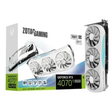 Відеокарта Zotac GeForce RTX 4070 Ti Super Trinity OC White Edition 16 ГБ GDDR6X 256 біт DLSS 3