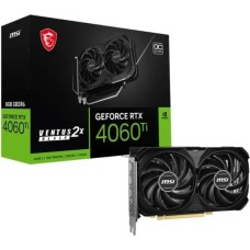 Відеокарта MSI GeForce RTX 4060 Ti Ventus 2X Black E1 OC 8 ГБ GDDR6 128 біт DLSS 3