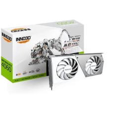 Відеокарта Inno3D GeForce RTX 4060 Twin X2 OC White 8GB GDDR6 128bit DLSS 3