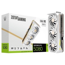 Відеокарта Zotac Gaming GeForce RTX 5080 SOLID OC White Edition 16GB GDDR7 256bit DLSS 4