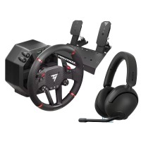 Кермо Thrustmaster T598 Direct Axial Drive для ПК, PS4, PS5 Force Feedback + навушники Sony INZONE H5 чорного кольору