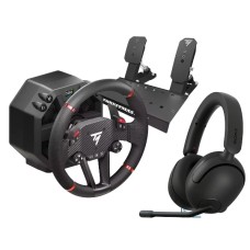 Кермо Thrustmaster T598 Direct Axial Drive для ПК, PS4, PS5 Force Feedback + навушники Sony INZONE H5 чорного кольору