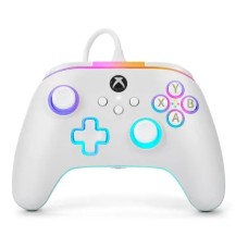 Провідний контролер PowerA Advantage Lumectra White Pad для Xbox Series X/S, Xbox One, дротовий ПК