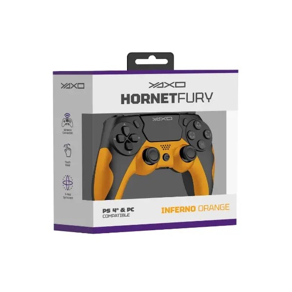 Yaxo Hornet Fury Inferno Orange Pad для ПК, PS4 Wireless/Wired оранжевий