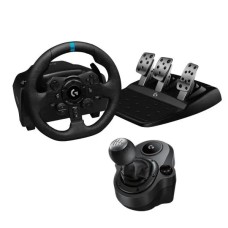 Кермо Logitech G923 з педалями для PS5, PS4, PC Force Feedback + Driving Force Shifter