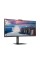 Вигнутий монітор AOC CU34V5CW/BK з веб-камерою 34