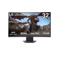 Вигнутий ігровий монітор LG UltraGear 32GS60QC-B. 31,5